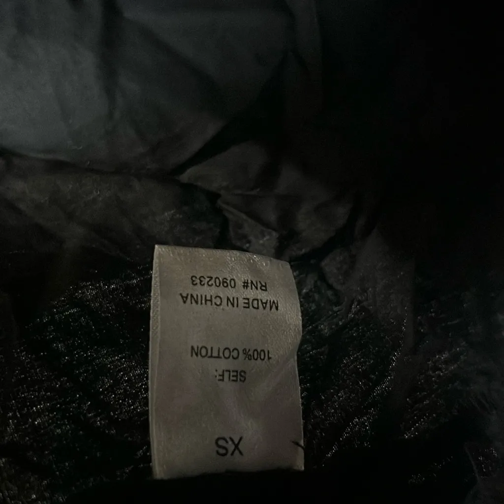 Kendall & Kylie Black‎ Corset Zip Up Blouse Size XS - Image 5