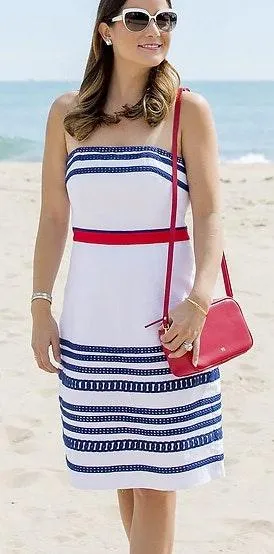 Americana Strapless Dress - Image 2