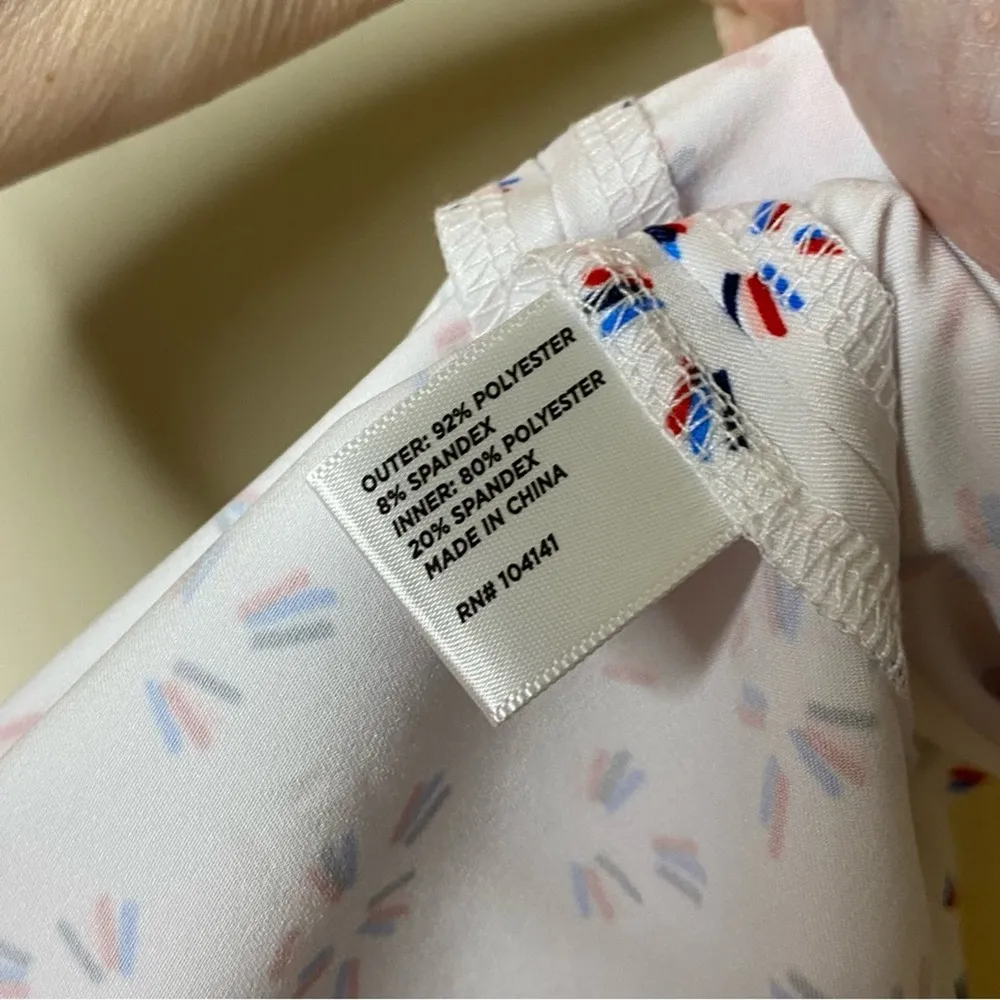 Lady Hagen Wrap Skort Skirt Short White Red Blue Patriotic Golf Tennis Athletic - Image 7