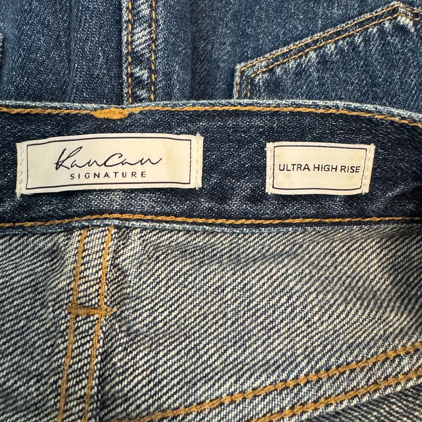 KanCan | Ultra High Rise Distressed 2.5" Shorts Size Medium 100% Cotton Buckle Blue - Image 7