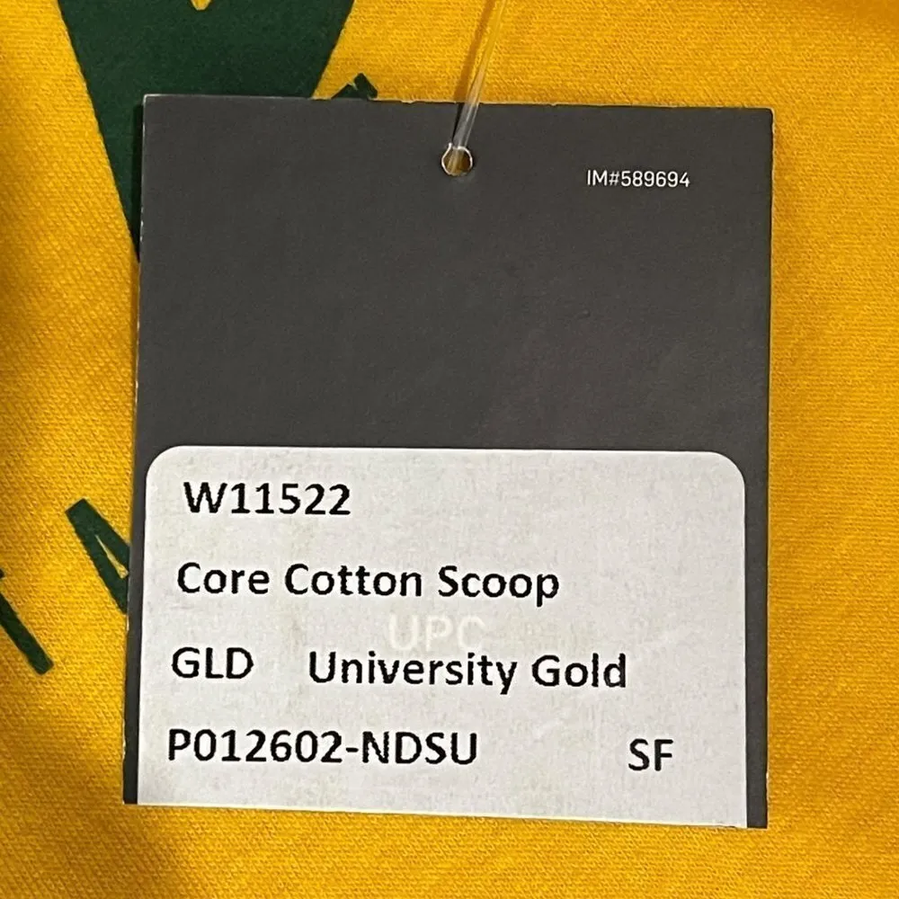 NWT Nike Women's North Dakota State Bison Short Sleeve Crewneck Tee Yellow M - Image 5