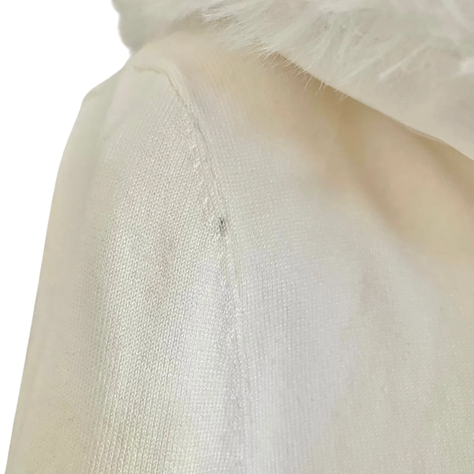 Dolls Kill x Hot Stuff Casper Friendlier Than Most White Faux Fur Cardigan Top - Image 8