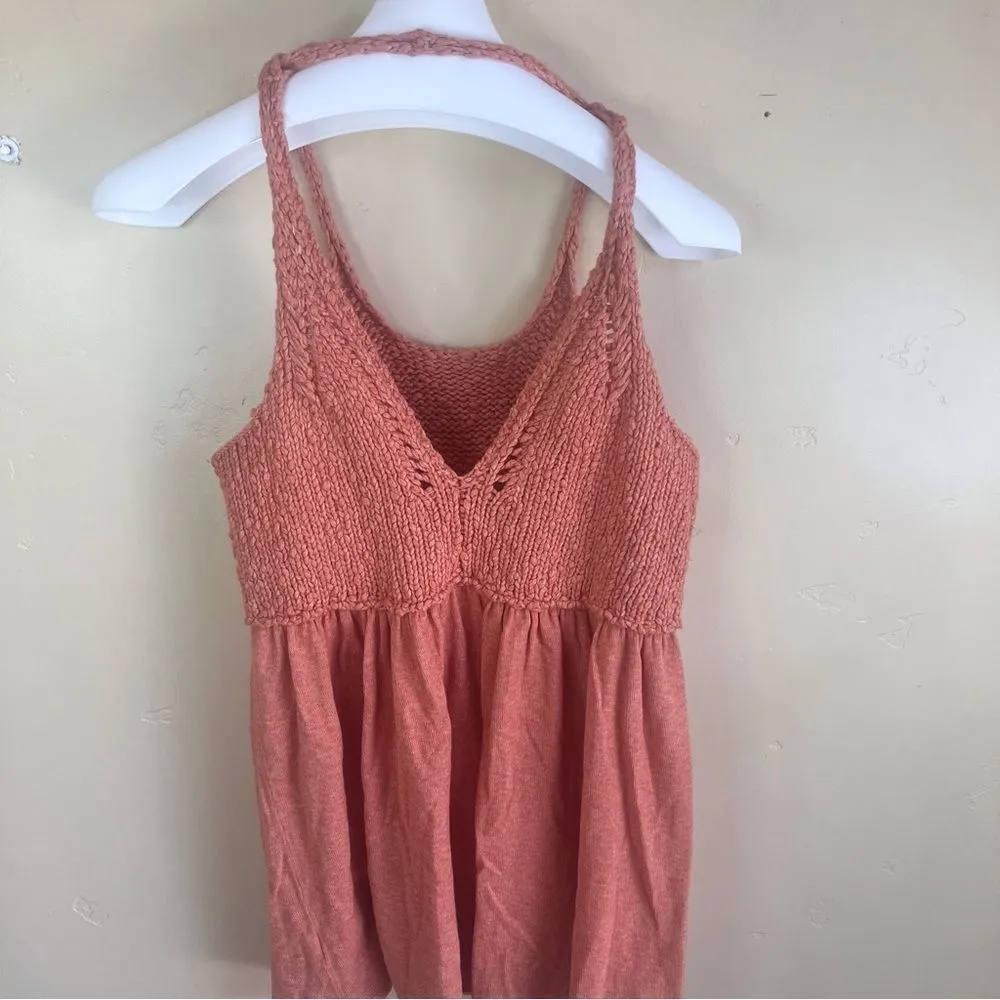 Free People‎ Mountain View Boho Thick Knitted Wool Blend Tunic Top Size Medium - Image 6