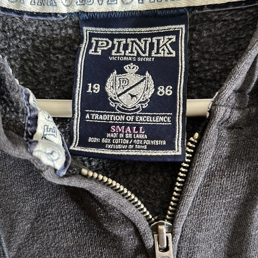 Victoria’s Secret’s Pink "Wish for Pink" Zip Up Hoodie Rhinestones​​ - Image 3