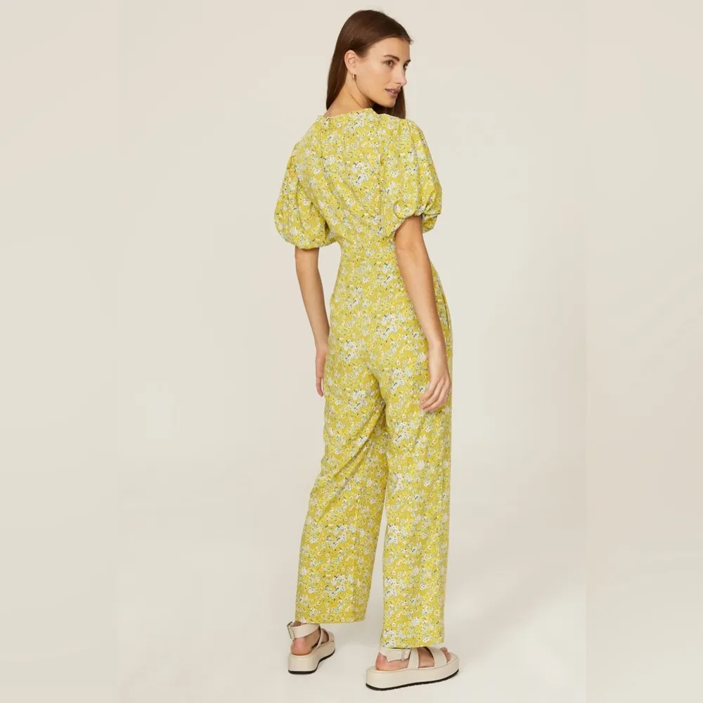 Love, Whit by Whitney Port Yellow Floral Jumpsuit - Image 5