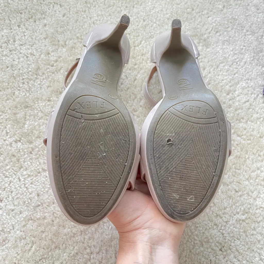 Elegant Women's Heels Nude Cream 10W Size 10 - Image 9