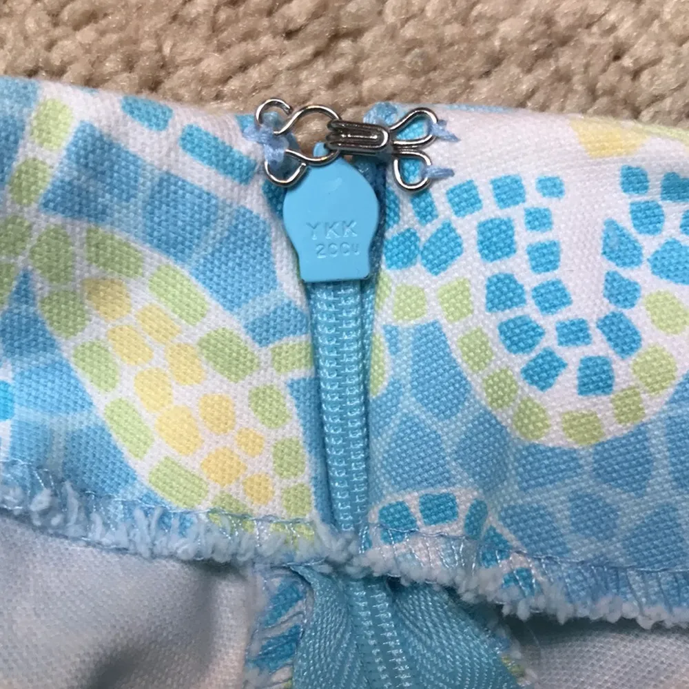 VTG Talbots Women’s Mosaic Turtle Floral Print Lace Trim Hem Pencil Skirt - Image 5