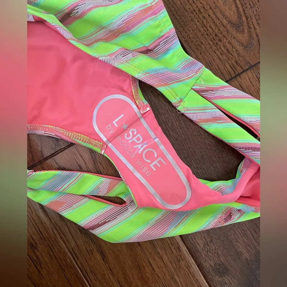 L*Space Estella Striated Stripes Bikini Bottom - Image 5