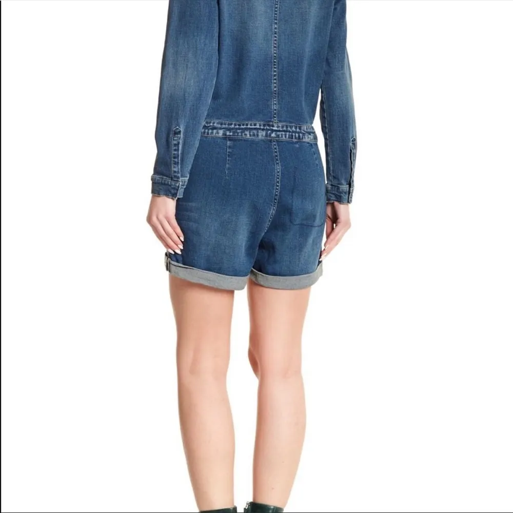 Nanette Loose fit Denim Romper - Image 7