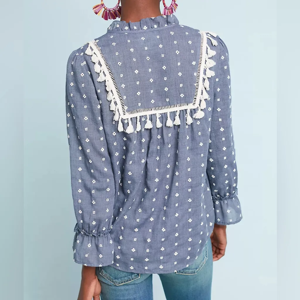 Anthropologie MAEVE by  Sawyer Peasant Top - Image 3