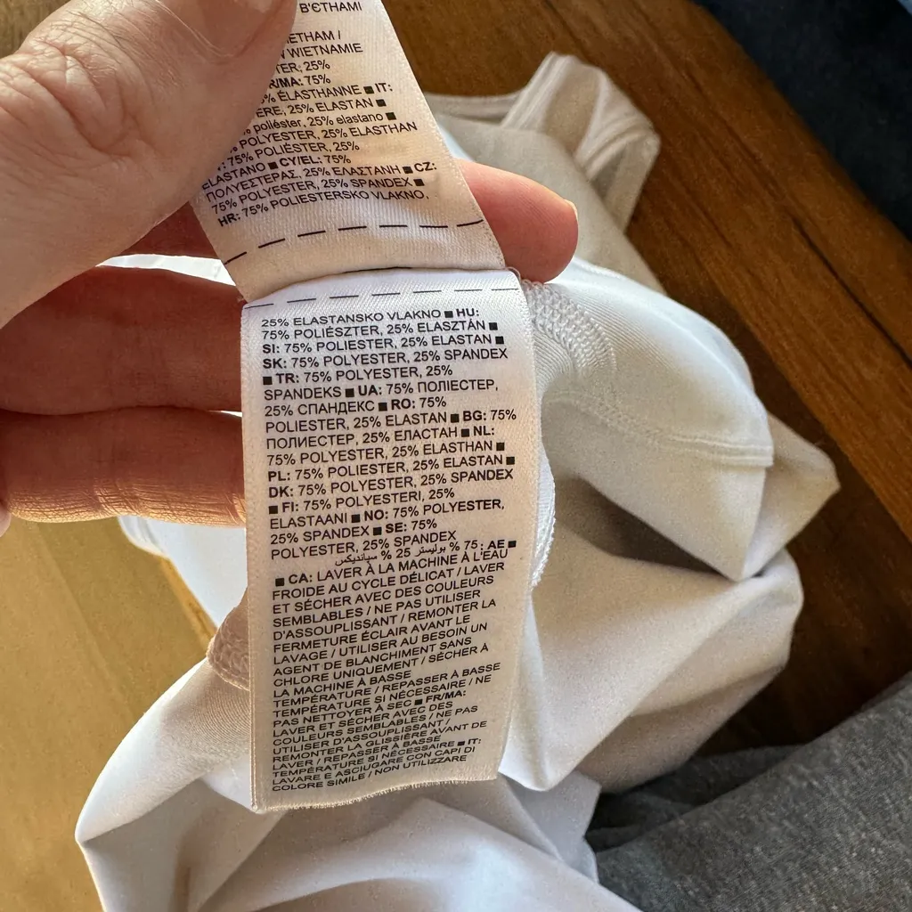 Athleta White Ace Tennis Dress Size Medium - Image 5