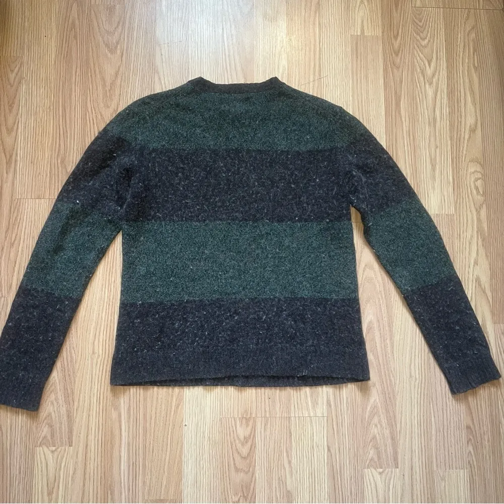 Vintage American Eagle Womens Striped Wool  Laine Blend Sweater Size XS Slim Fit - Image 10
