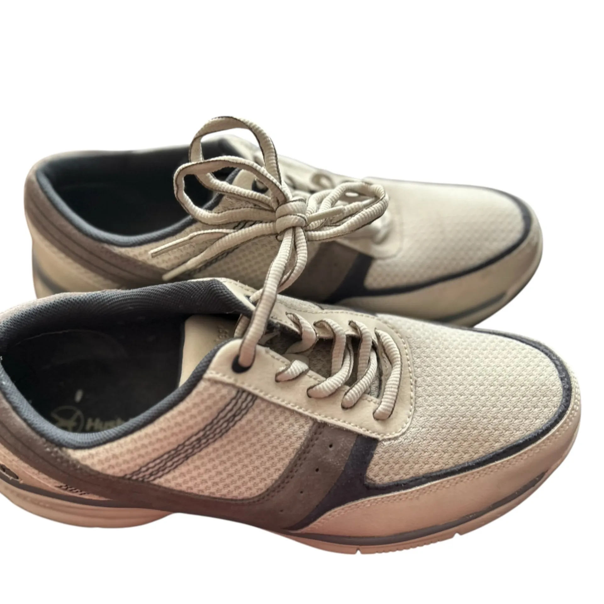 Hush Puppies Unisex‎ Beige Athletic Sneakers Size 9.5 Casual Walking Shoes - Image 5