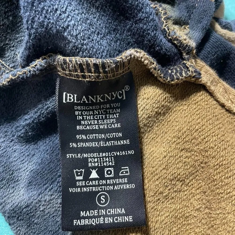 Blank NYC Small Crop Top Hoodie Sweater Tie Dye Acid Wash - Image 8