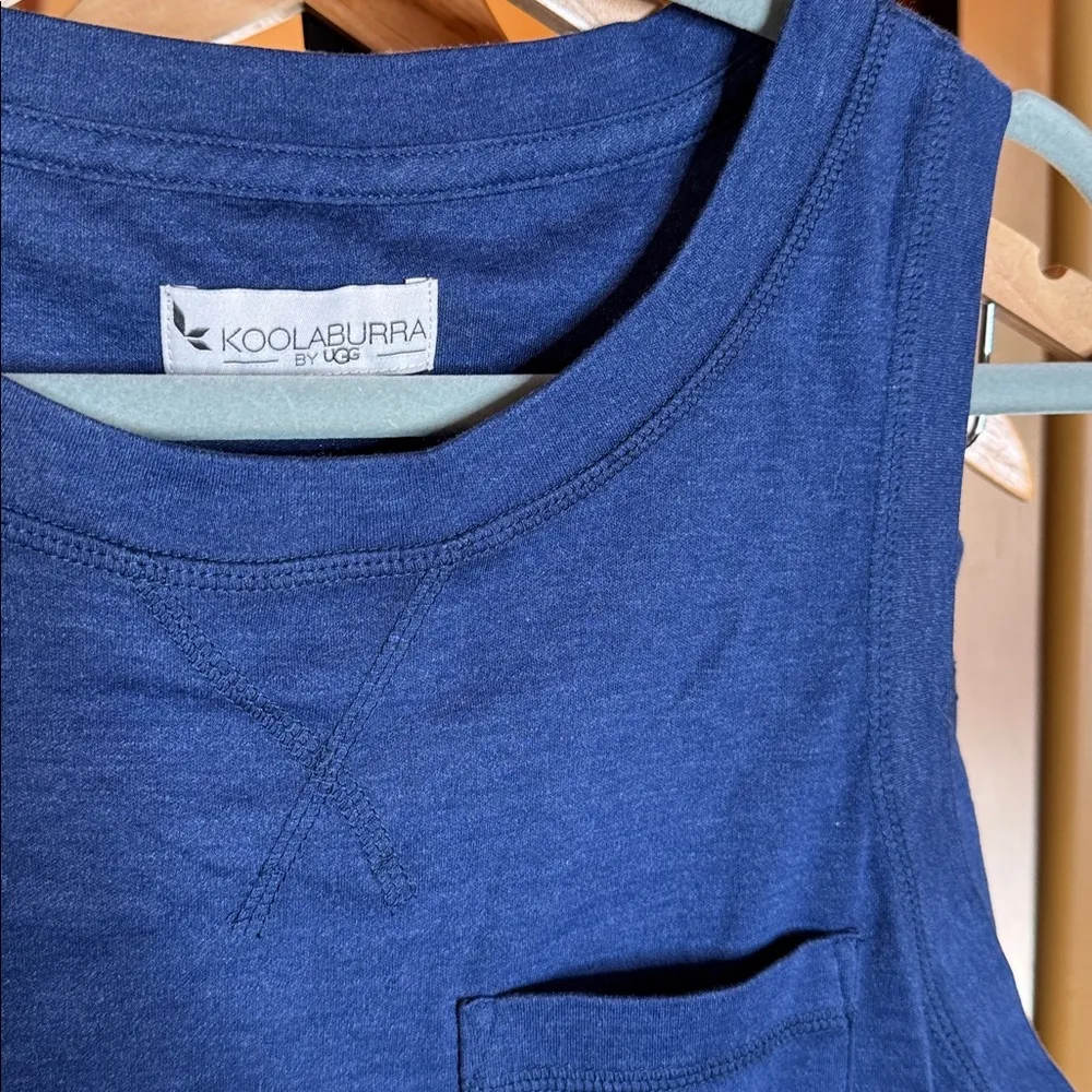 NWOT Koolaburra by UGG Navy Blue Sleeveless Tank Top & Cropped Pants Size Small - Image 6