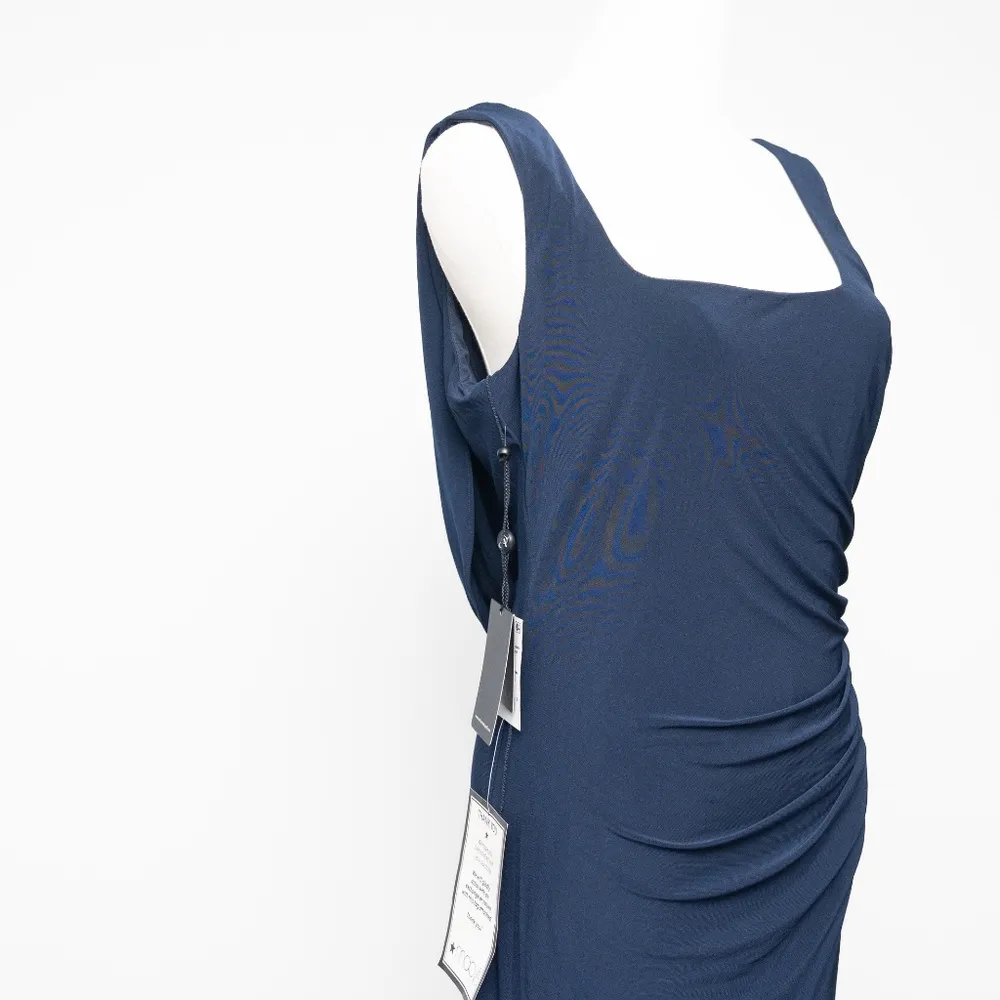 Adrianna Papell | Sleeveless Jersey Gown With Embellished Lace Cowl Back - Image 13