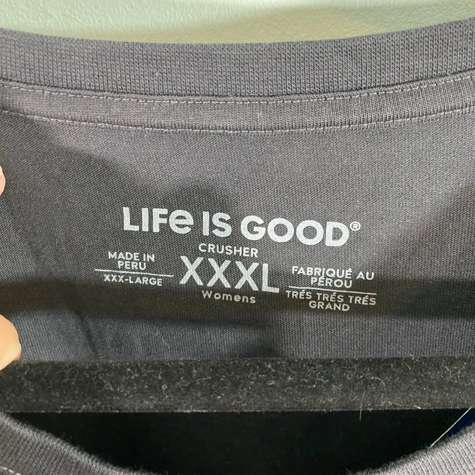 Life Is Good Women Grey Gratitude Beer Glass Long Sleeve Crusher Tee Sz XXXL NWT - Image 5