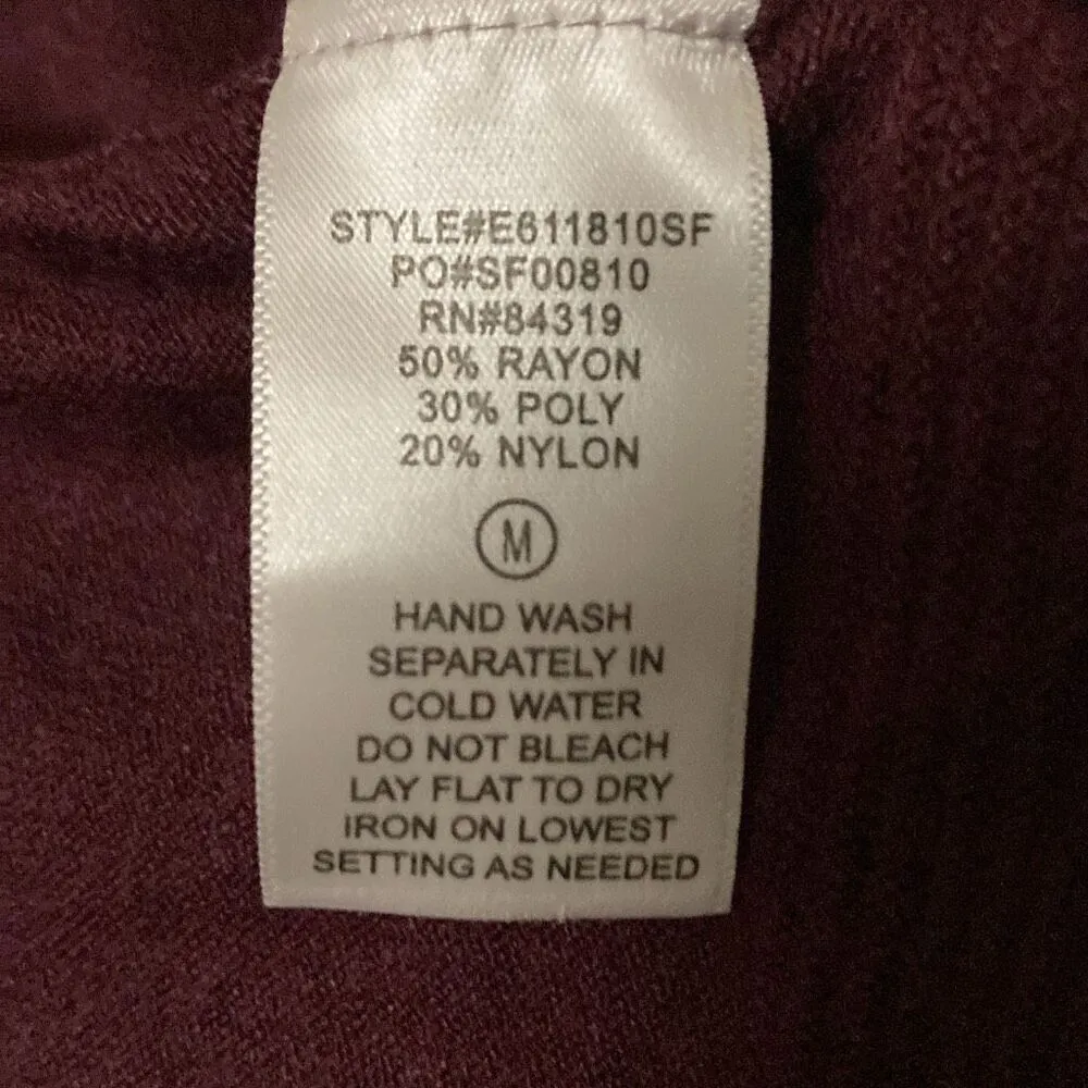 Evolution by Cyrus Myna Open Front Cardigan with Button‎ Sleeve Ancho Chili  NWT - Image 9