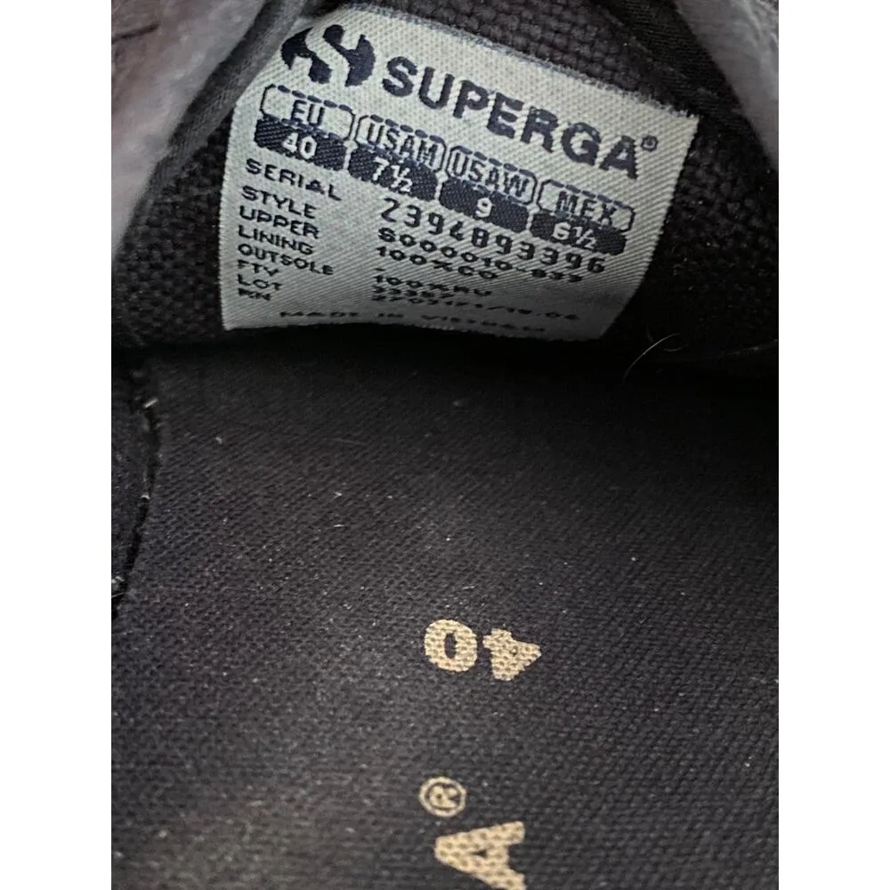 Superga 2750 Cotu Classic Navy Sneaker Trainer S000010933 Womens Size 7.5 EU 40 - Image 9