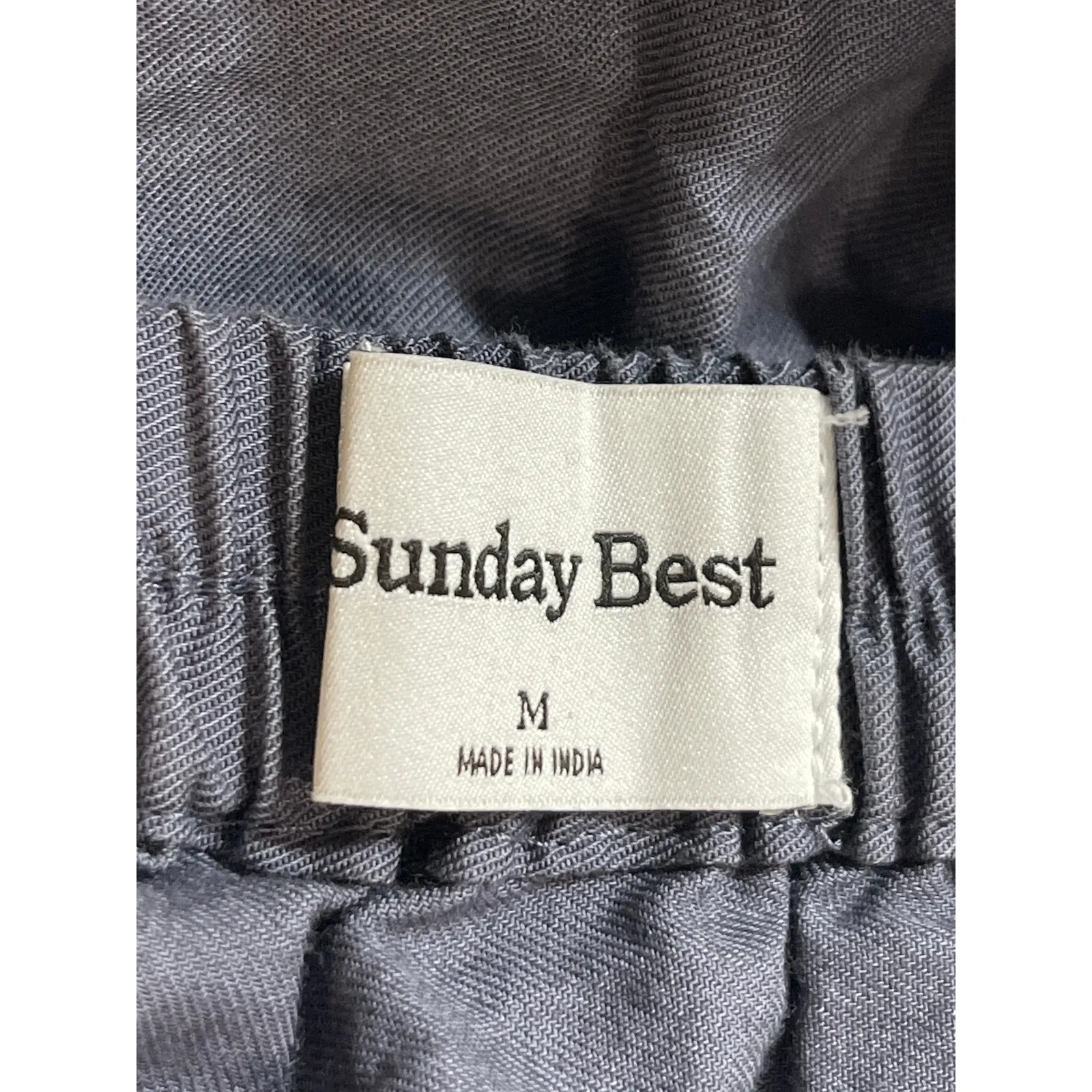 Aritzia Sunday Best Blue Gray Elastic Waist Tiered Maxi Flare A-Line Skirt Sz M - Image 5