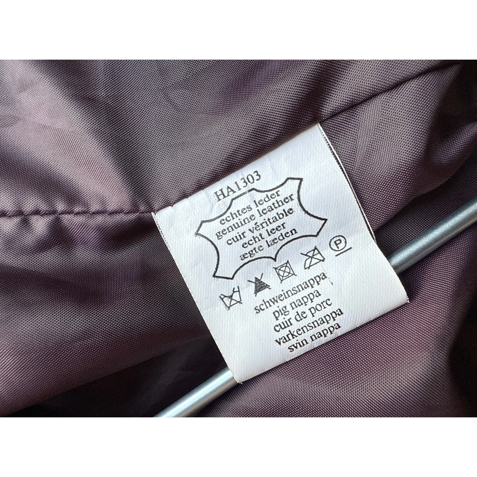 Bonita Purple Leather Blazer Size Medium - Image 5