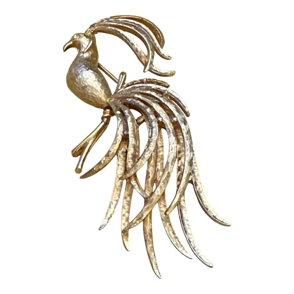 Vintage Bird Peacock Broach Pin‎ - Image 2