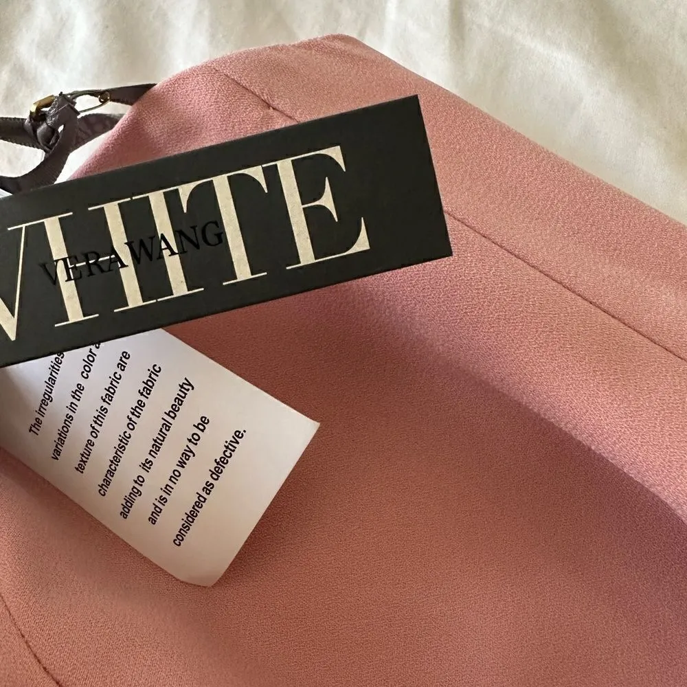 Vera Wang color Ballet Strapless Crepe Crepe Mermaid Bridesmaid Dress Size 6 - Image 5