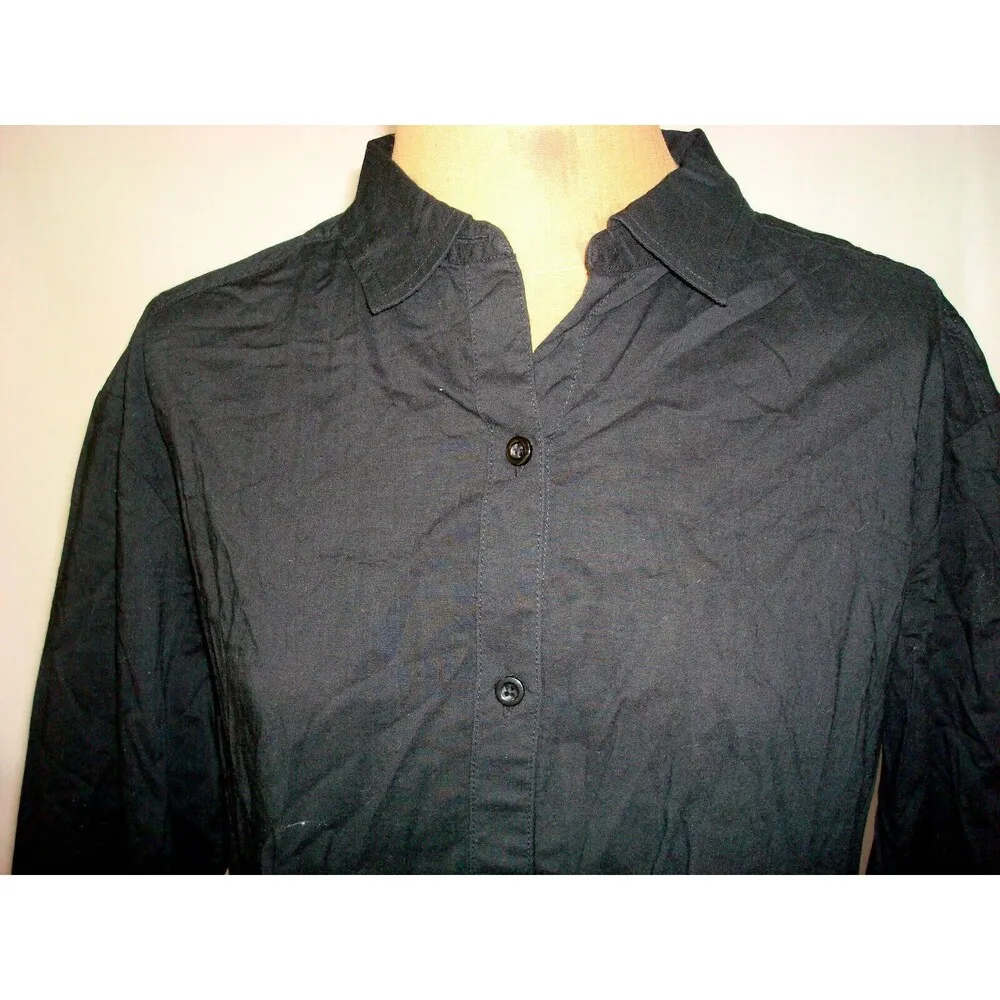 New NWT Womens Prana Black Shirt Dress Organic Tunic XS Coverup Mauzy Pockets - Image 7