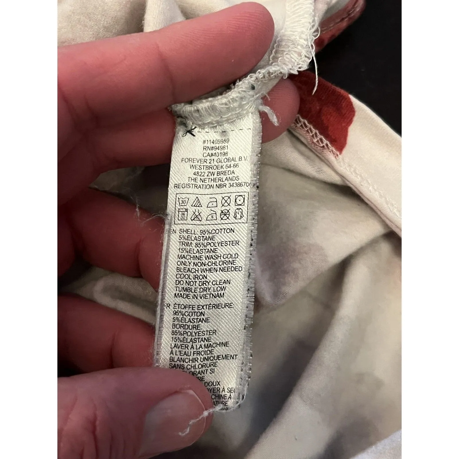 Forever 21 Dress Womens Medium White Floral Tank Sleeveless Bodycon Mini - Image 8