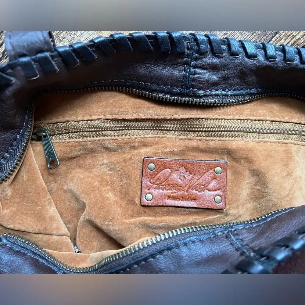 Patricia Nash  Zola colorblock patchwork designer satchel handbag - Image 15