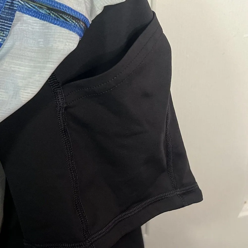 Lululemon Athletica Pace Rival No Panels Patterned Skirt Sz 9 Sun Dazed Blue - Image 7