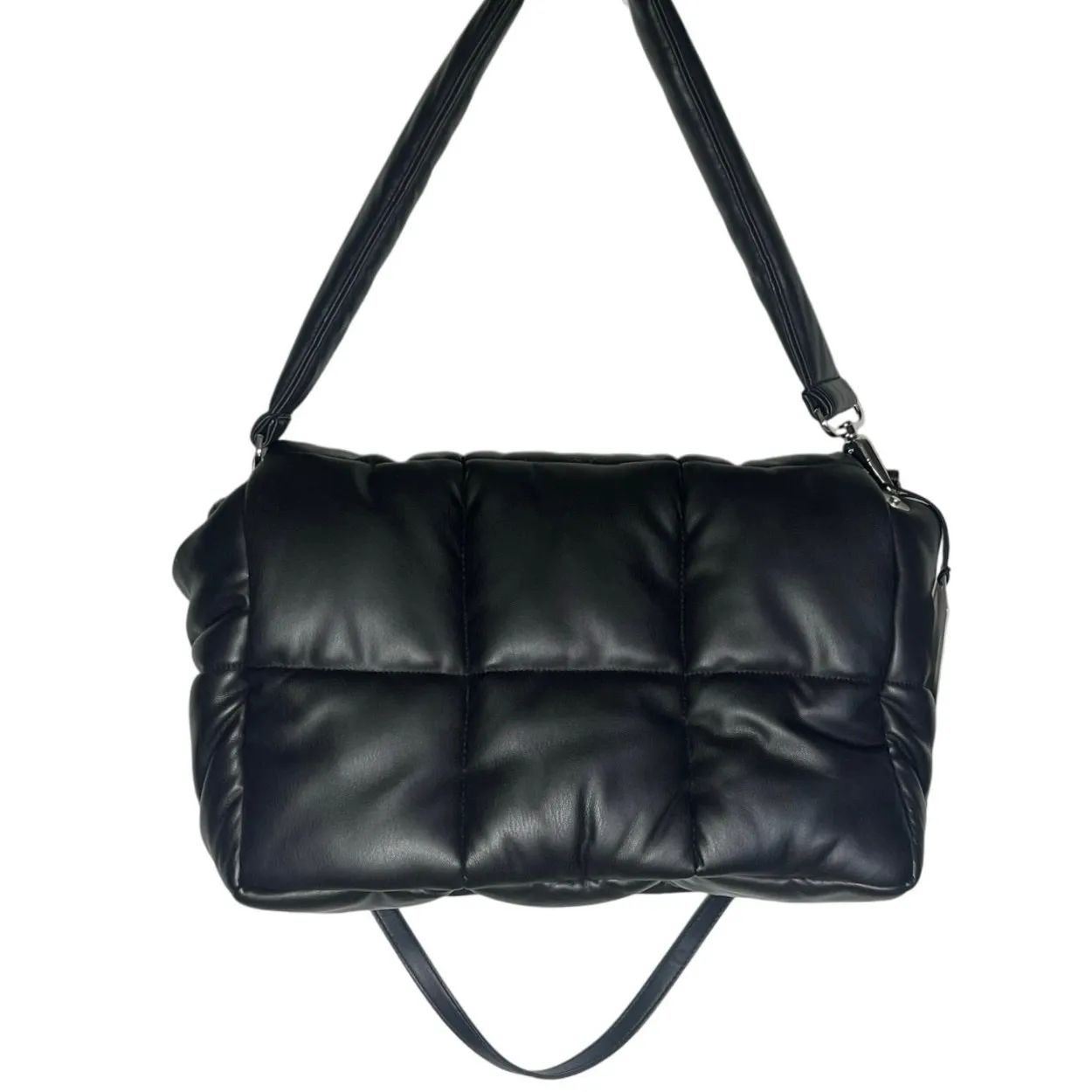 NWT ANTHROPOLOGIE STAND STUDIO Black Quilted Puffer Wanda Tote Bag - Image 5