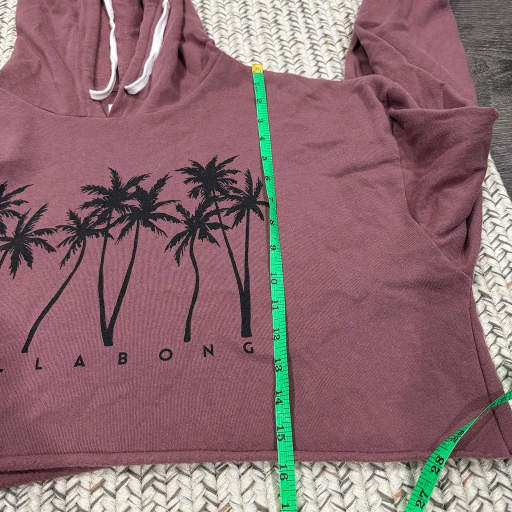 Billabong Purple Cropped Hooded Sweatshirt - Image 6