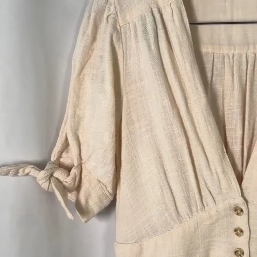 Free People Cotton Button Front Midi Dress
Cottagecore Cotton Boho Bridal Small - Image 6