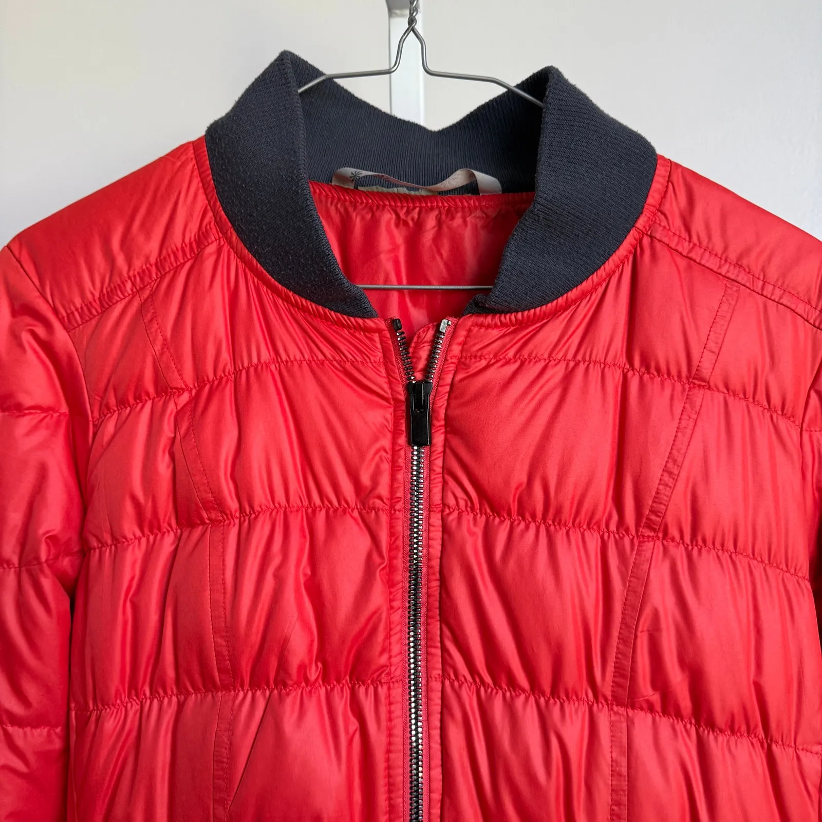 Athleta Goose Down Red‎ Jacket sz S outdoors hiking - Image 2