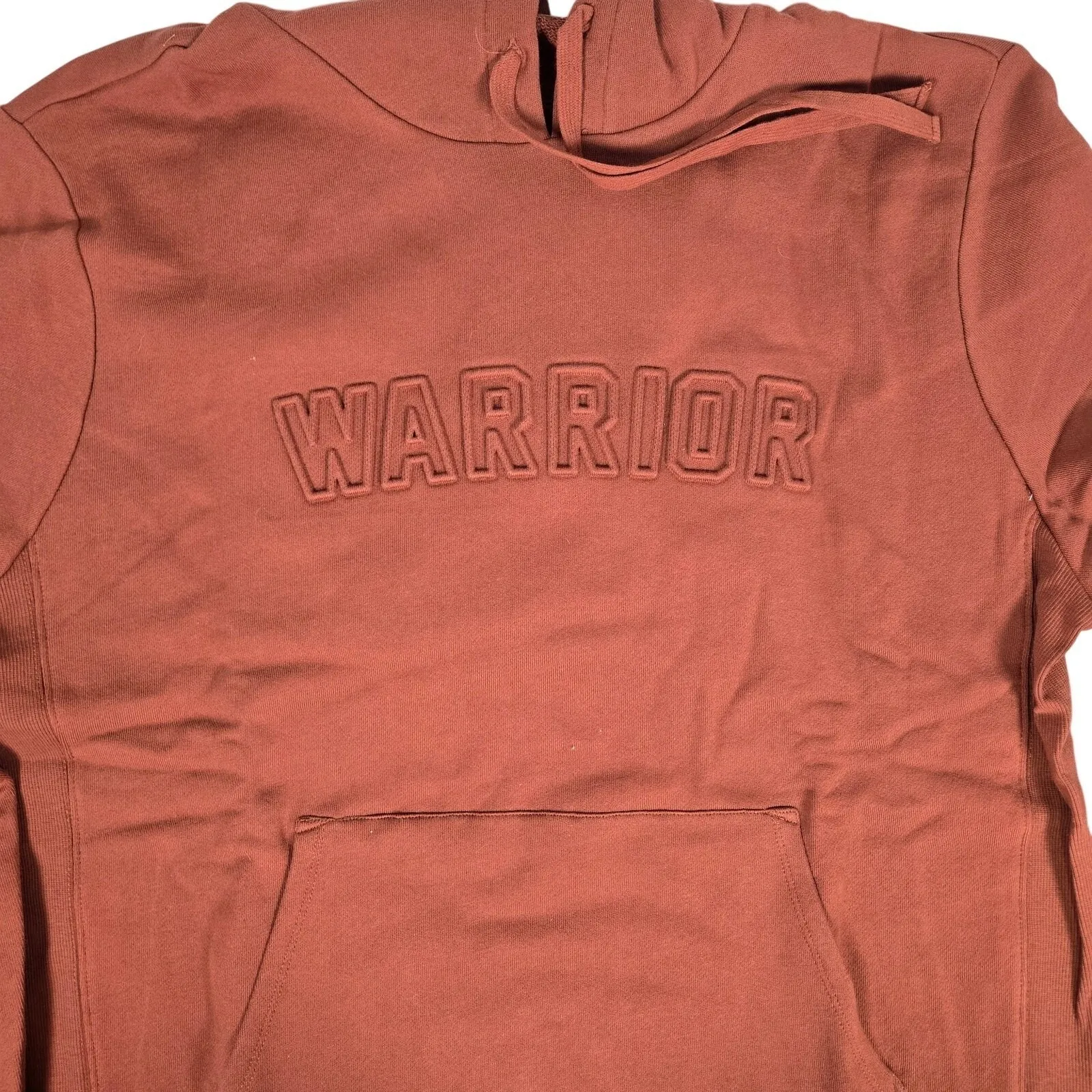 Spiritual Gangster Warrior Classic Hoodie Rust Orange Cotton Pullover Size L NWT - Image 4
