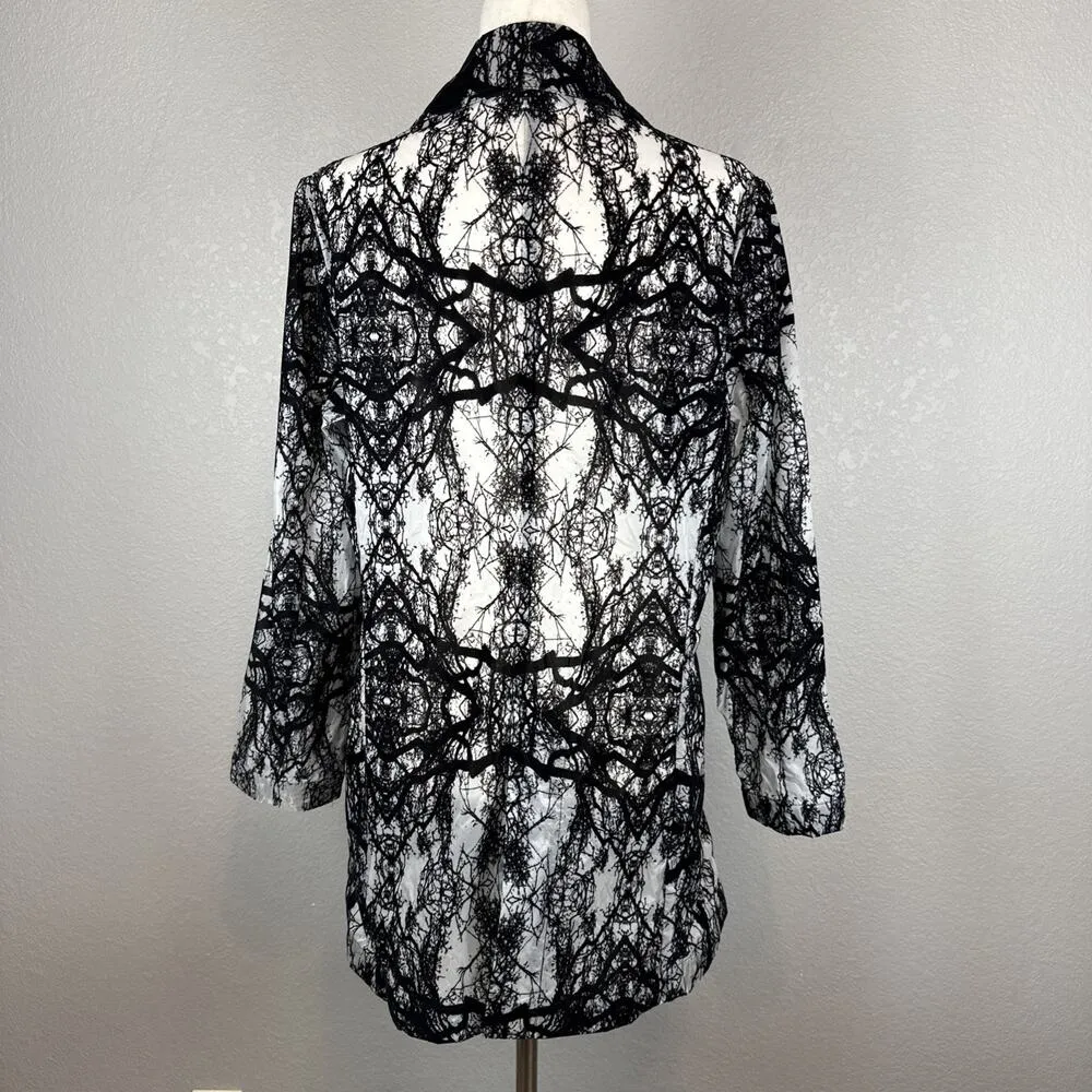 Mycra Pac One Womens Black Velvet Flocked Raincoat Size 0 - Image 7