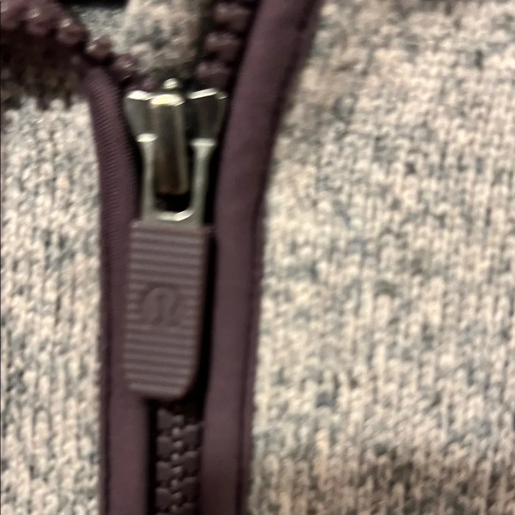 Lululemon Heather Purple Women Long Sleeve 1/2 Zip Up Pullover Hoodie Jacket‎ 8 - Image 5