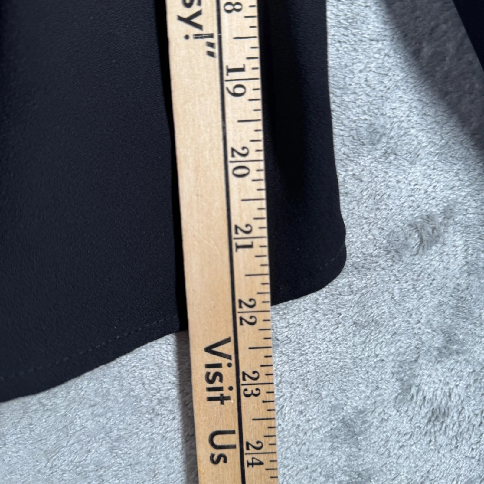 J.Crew 365 Blouse Women 00 Black Square Neck Long‎ Sleeve Puff Sleeve Minimalist - Image 7