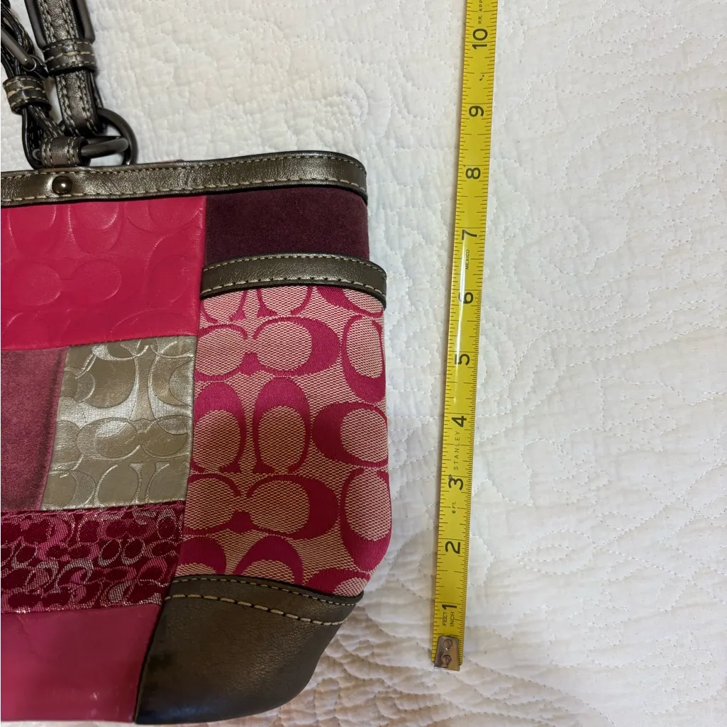 Vintage Coach Patchwork Tote Bag - Image 15