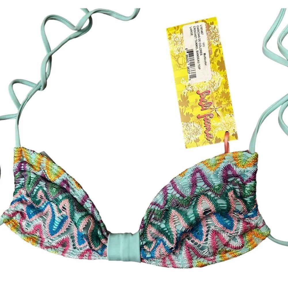 Luli Fama Caricias de‎ Colores Bikini Top nwt - Image 2