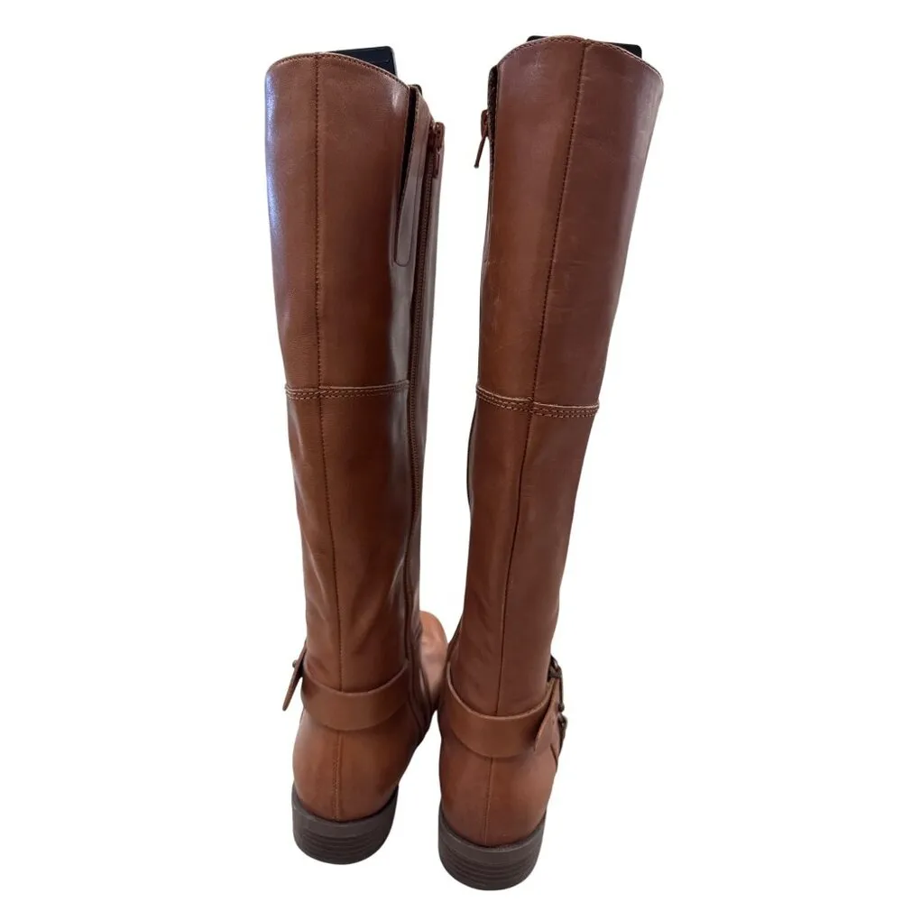 Nine West Womens Brown Knee-High Riding Leather Boots 6.5M SKU 7435 - Image 7
