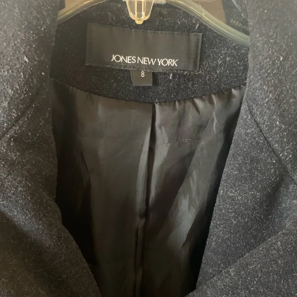 Jones New York Dark Gray/Charcoal Pea Coat - Image 4