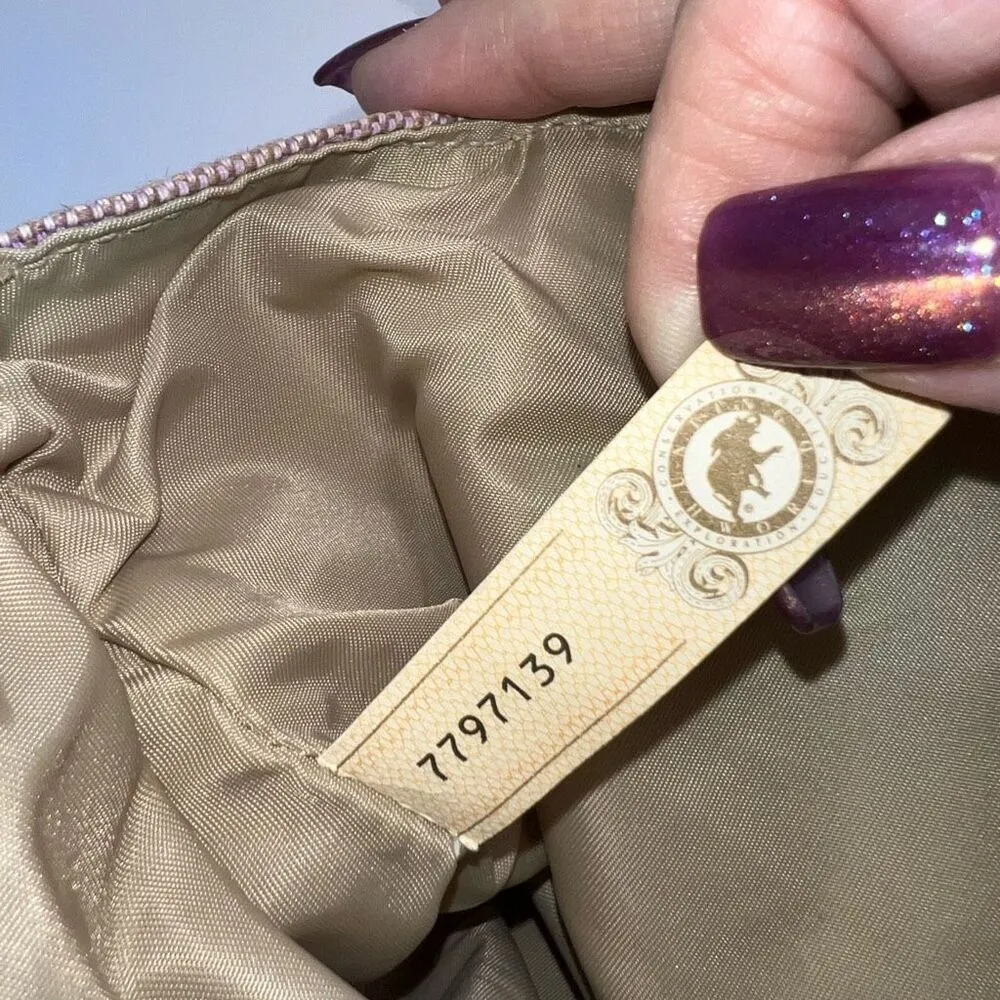 Hunting World Made in Italy Foldable Tote Bag Shoulder Bag Cotton Linen Blend x Tan - Image 12