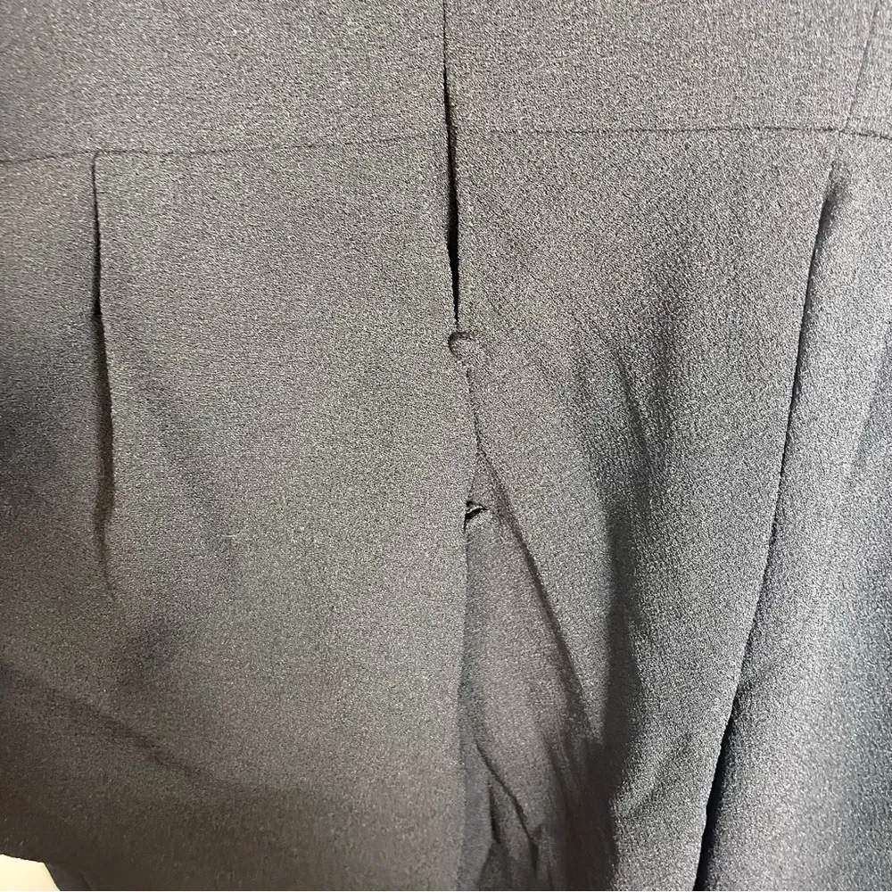 Rickie Freeman for Teri Jon Black Peplum Sheath Dress Knee Length Mini Midi 4 - Image 5