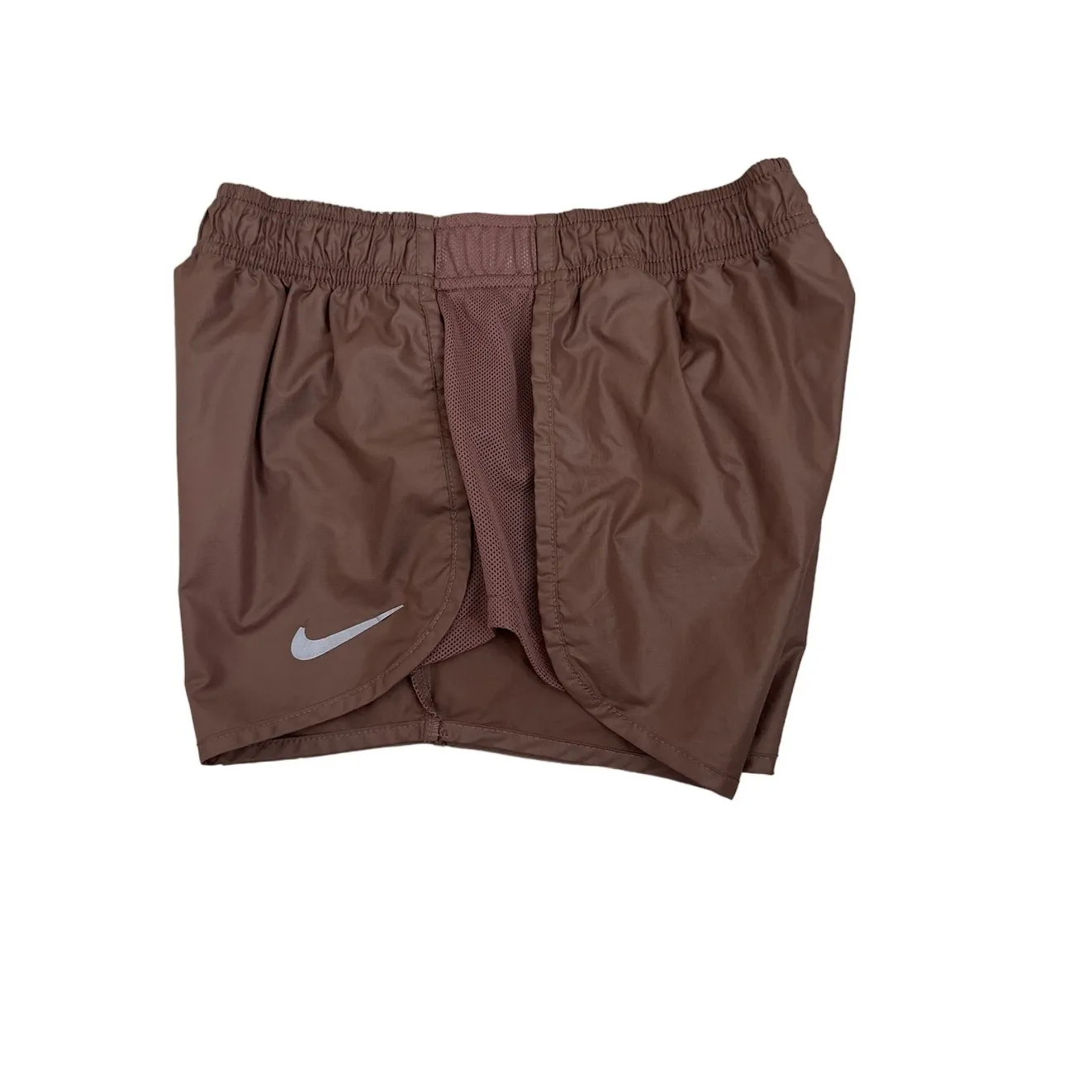 Nike Dri-Fit Metallic Rose Gold Lined Athletic Running Shorts Size Women's XS - Image 2