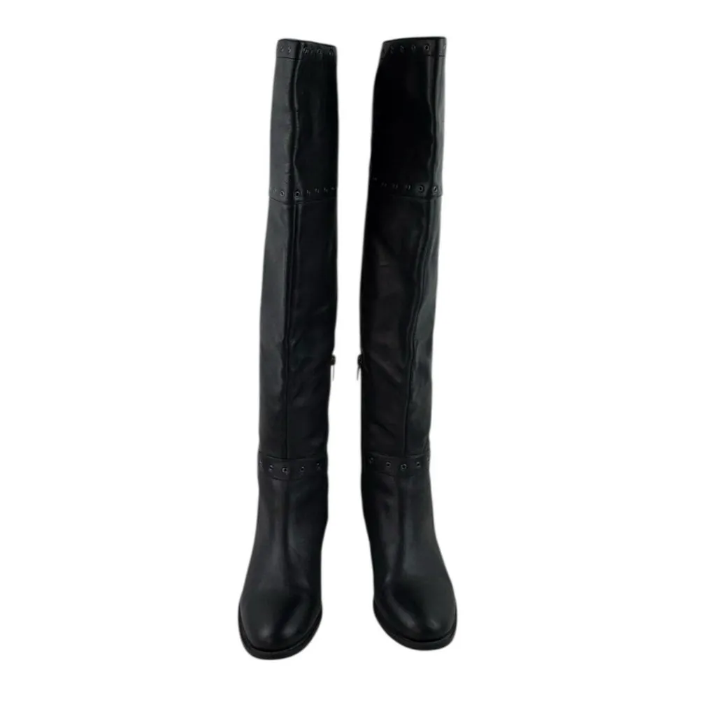 Vince Camuto Bestan Over The Knee Boots Womens Size 8.5 Black Leather Piratecore - Image 2