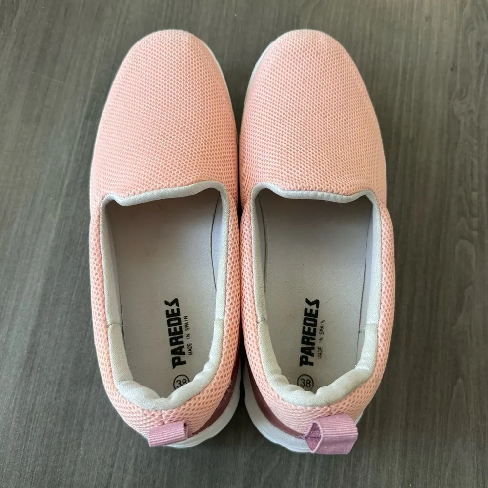 Paredes Danu women cushioned pink mesh comfort slip on shoes size 7.5 - Image 6