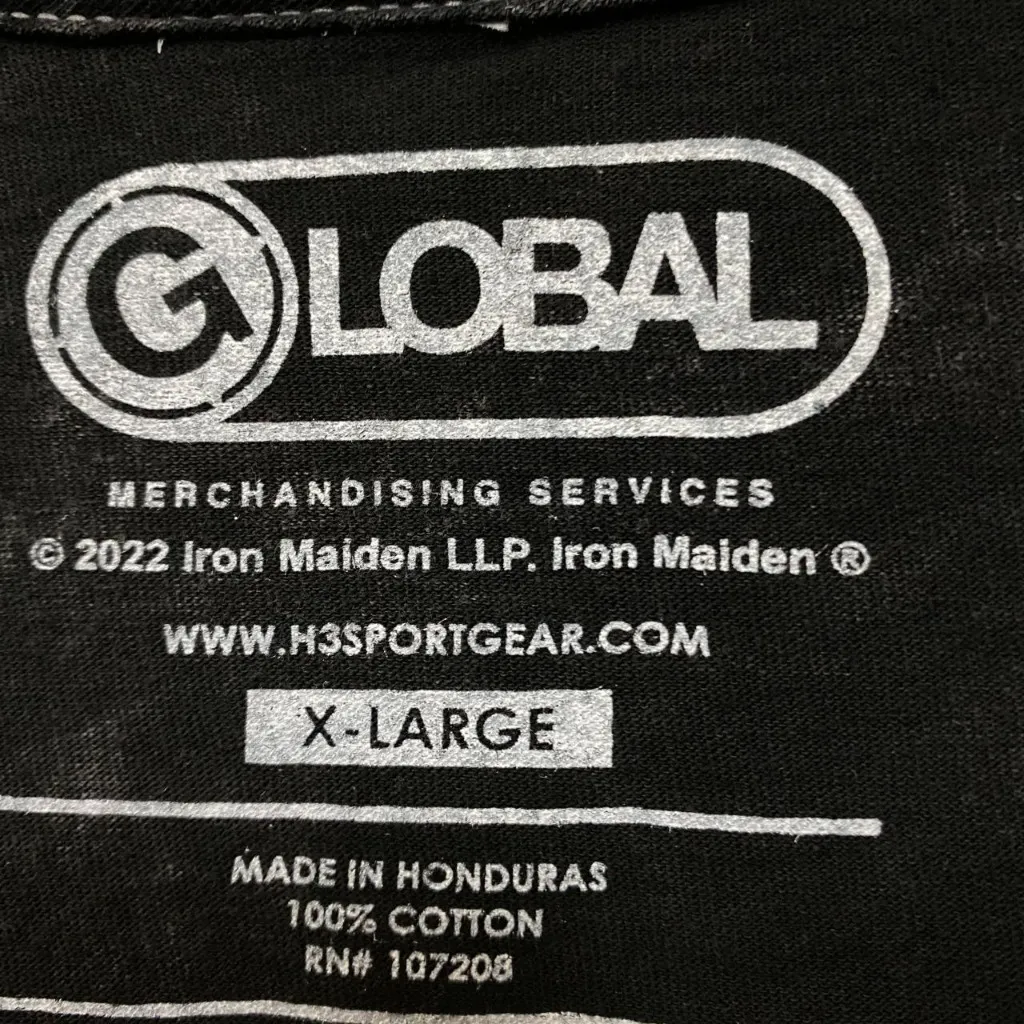 Iron Maiden Can I Play With Madness Mineral wash oversized Tshirt size XL - Image 4