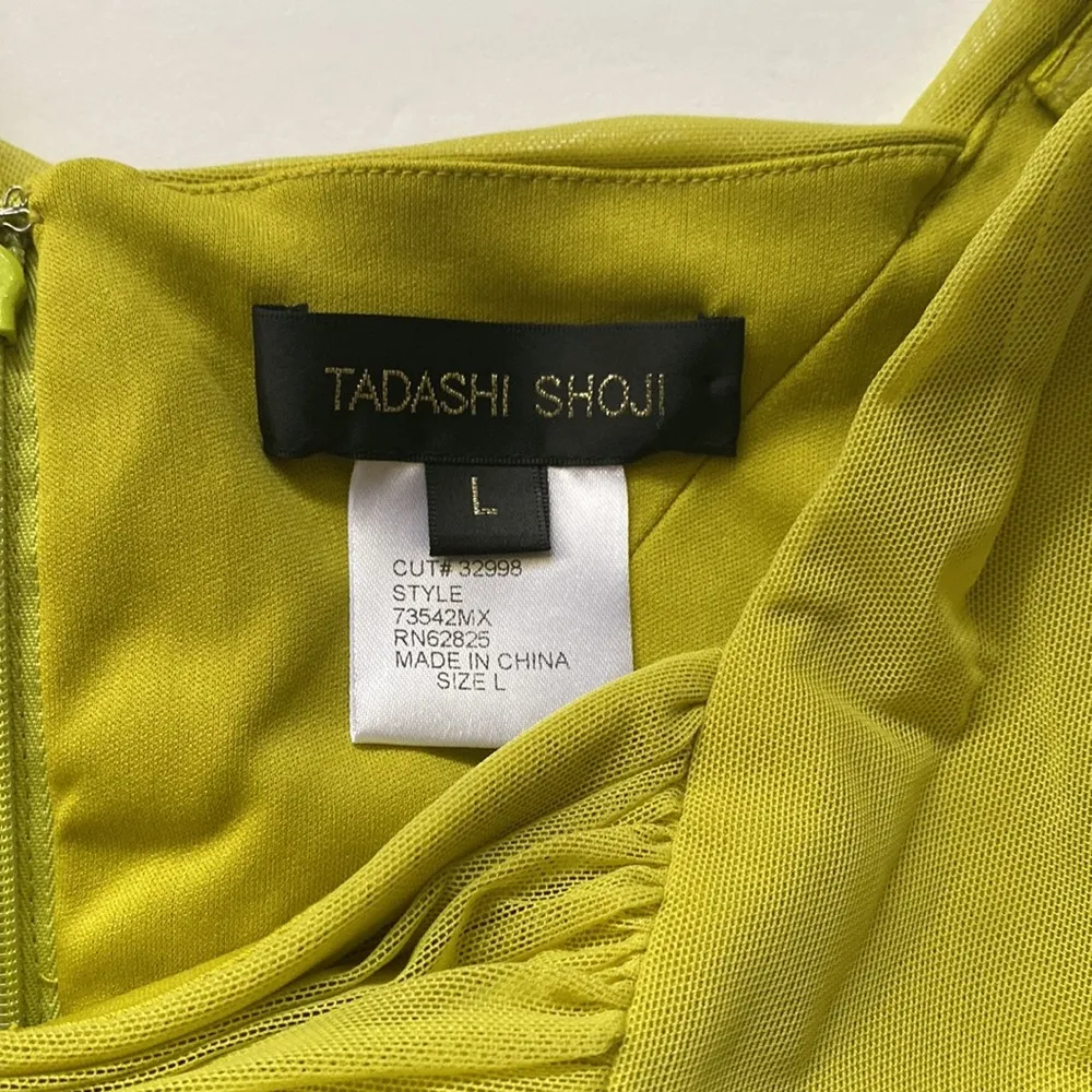 Tadashi Shoji ruched layered bodycon cocktail dress, size large - Image 9